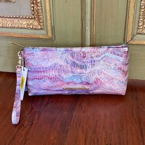 NWT Brahmin Kayla Aura Melbourne leather wristlet